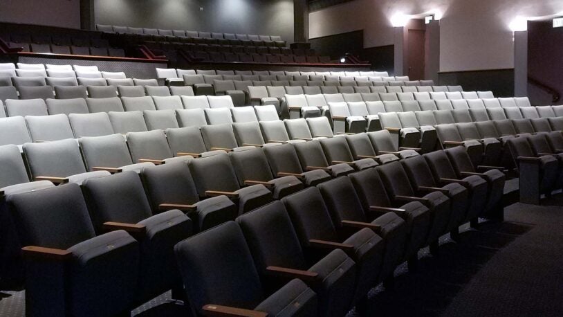 photo of the inside of Grace Auditorium
