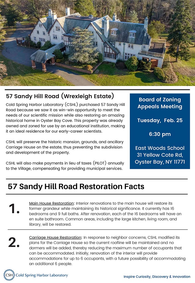 image of the Sandy Hill fact sheet